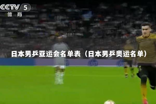日本男乒亚运会名单表（日本男乒奥运名单）