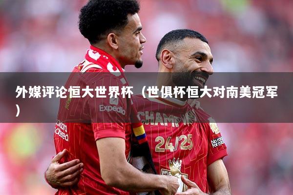 外媒评论恒大世界杯(世俱杯恒大对南美冠军)