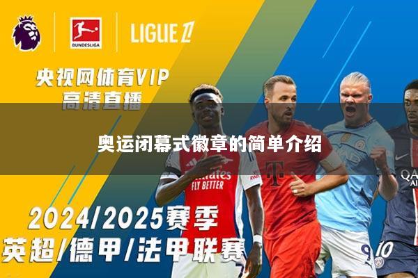 奥运闭幕式徽章的简单介绍