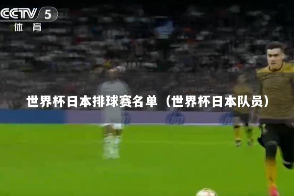 世界杯日本排球赛名单（世界杯日本队员）
